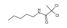 2,2-dichloro-N-pentylpropanamide结构式