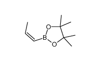 4,4,5,5-Tetramethyl-2-[(1Z)-1-propen-1-yl]-1,3,2-dioxaborolane structure