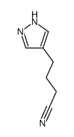 4-(4-pyrazolyl)butanonitrile结构式