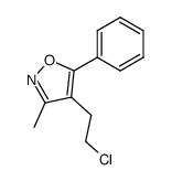 3-Methyl-5-phenyl-4-(2-chloroethyl)isoxazole结构式