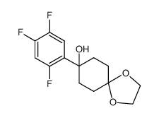 8-(2,4,5-trifluorophenyl)-1,4-dioxaspiro[4.5]decan-8-ol结构式