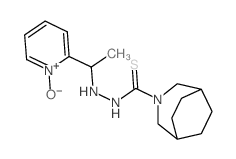 N-[1-(1-oxidopyridin-6-yl)ethyl]-3-azabicyclo[3.2.2]nonane-3-carbothiohydrazide structure