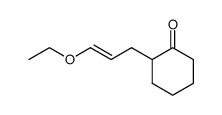 (E)-2-(3-ethoxy-2-propenyl)cyclohexanone结构式