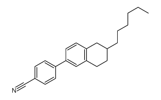 4-(6-hexyl-5,6,7,8-tetrahydronaphthalen-2-yl)benzonitrile结构式