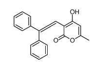 3-(2,2-diphenylethenyl)-4-hydroxy-6-methylpyran-2-one Structure