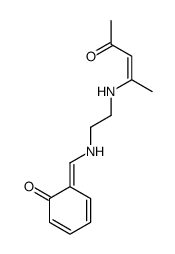 6-[[2-(4-oxopent-2-en-2-ylamino)ethylamino]methylidene]cyclohexa-2,4-dien-1-one结构式