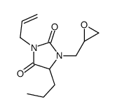 1-(oxiran-2-ylmethyl)-3-prop-2-enyl-5-propylimidazolidine-2,4-dione Structure