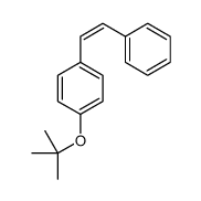 1-[(2-methylpropan-2-yl)oxy]-4-(2-phenylethenyl)benzene结构式