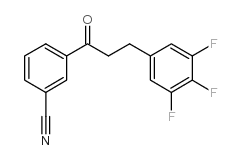 3'-CYANO-3-(3,4,5-TRIFLUOROPHENYL)PROPIOPHENONE Structure