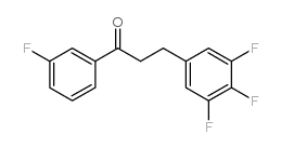 3'-FLUORO-3-(3,4,5-TRIFLUOROPHENYL)PROPIOPHENONE Structure