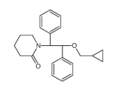 1-[(1R,2S)-2-(cyclopropylmethoxy)-1,2-diphenylethyl]piperidin-2-one Structure