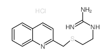 2-[2-(quinolin-2-ylmethylsulfanyl)ethyl]guanidine Structure