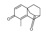 2H-2,4a-Ethanonaphthalene-3,7(1H,4H)-dione, 8-methyl Structure