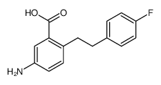 Benzoic acid, 5-amino-2-[2-(4-fluorophenyl)ethyl] Structure