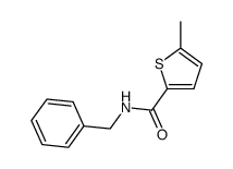 N-benzyl-5-methylthiophene-2-carboxamide结构式