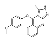 4-(4-methoxyphenoxy)-3-methyl-2H-pyrazolo[3,4-b]quinoline Structure