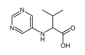 (S)-3-Methyl-2-(pyrimidin-5-ylamino)butanoic acid Structure