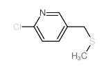 2-chloro-5-[(methylthio)methyl]pyridine(SALTDATA: FREE) structure