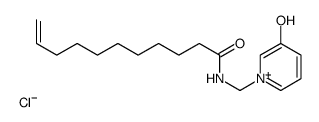 N-[(3-hydroxypyridin-1-ium-1-yl)methyl]undec-10-enamide,chloride Structure