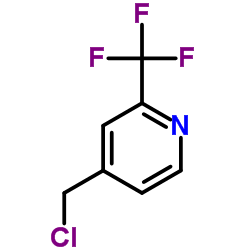 4-氯甲基-2-三氟甲基吡啶结构式