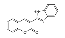 3-(1H-benzimidazol-2-yl)-2H-1-benzopyran-2-one结构式