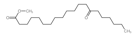 Eicosanoic acid,14-oxo-, methyl ester Structure