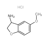 5-甲氧基-2,3-二氢苯并呋喃-3-胺结构式