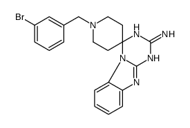 1-(3-Bromobenzyl)-1'H-spiro[piperidine-4,4'-[1,3,5]triazino[1,2-a ]benzimidazol]-2'-amine结构式