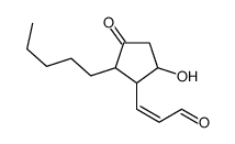 3-(5-hydroxy-3-oxo-2-pentylcyclopentyl)prop-2-enal Structure