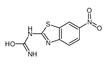 (6-nitro-1,3-benzothiazol-2-yl)urea结构式