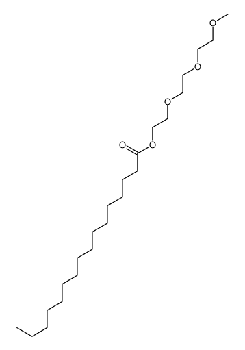 2-[2-(2-methoxyethoxy)ethoxy]ethyl hexadecanoate结构式