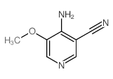 4-氨基-5-甲氧基烟腈结构式