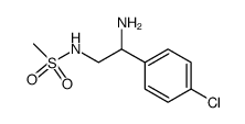 N-[2-amino-2-(4-chlorophenyl)ethyl]methanesulfonamide Structure