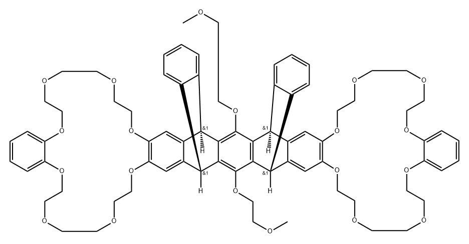 五蝶烯衍生物 CIS-双冠醚结构式