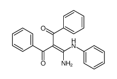 2-[amino(anilino)methylidene]-1,3-diphenylpropane-1,3-dione Structure