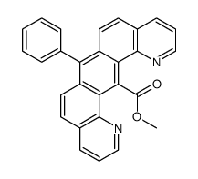 methyl 7-phenylbenzo(1,2-h-5,4-h')diquinoline-14-carboxylate结构式