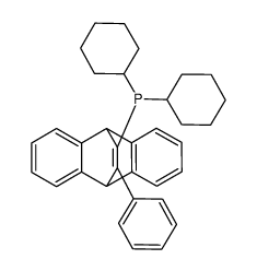 11-二环己基膦-12-苯基-9,10-亚乙烯基蒽二氯甲烷络合物图片