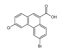 6-bromo-3-chlorophenanthrene-9-carboxylic acid结构式