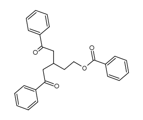 5-oxo-3-(2-oxo-2-phenylethyl)-5-phenylpentyl benzoate结构式