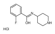 2-fluoro-N-(4-piperidyl)benzamide hydrochloride structure