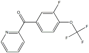 [3-fluoro-4-(trifluoromethoxy)phenyl]-pyridin-2-ylmethanone结构式
