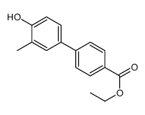 ethyl 4-(4-hydroxy-3-methylphenyl)benzoate结构式