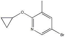 5-溴-2-环丙氧基-3-甲基吡啶结构式