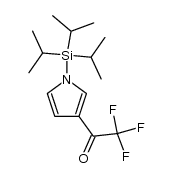 3-(trifluoroacetyl)-1-(triisopropylsilyl)pyrrole结构式