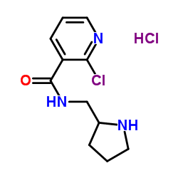 2-Chloro-N-pyrrolidin-2-ylmethyl-nicotinamide hydrochloride structure