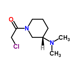 2-Chloro-1-[(3S)-3-(dimethylamino)-1-piperidinyl]ethanone Structure