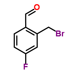 2-(Bromomethyl)-4-fluorobenzaldehyde Structure