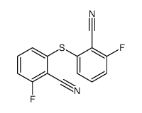 2-(2-cyano-3-fluorophenyl)sulfanyl-6-fluorobenzonitrile Structure