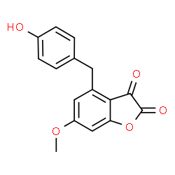 4-(p-Hydroxybenzyl)-6-methoxybenzofuran-2,3-dione picture