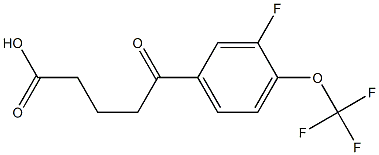 5-[3-Fluoro-4-(trifluoromethoxy)phenyl]-5-oxovaleric acid结构式